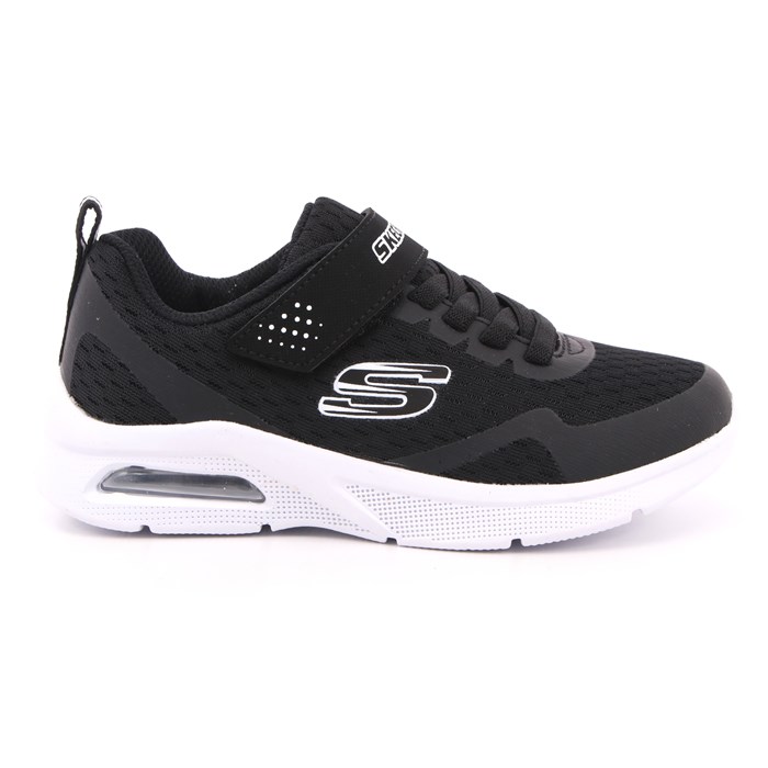 Scarpa Strappi + Elastico Skechers Bambino Nero  Scarpe 192 - 403775L