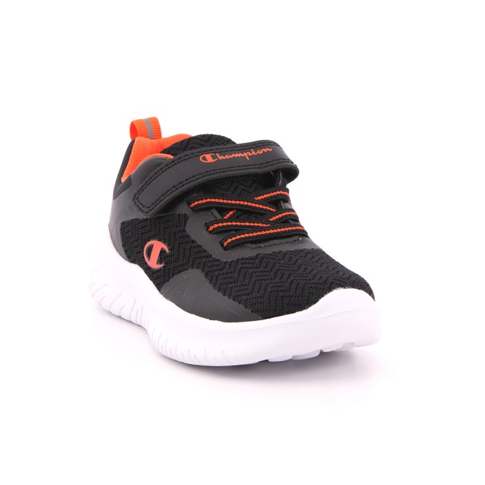 Scarpa Strappi + Elastico Champion Bambino Nero  Scarpe 807 - S32209