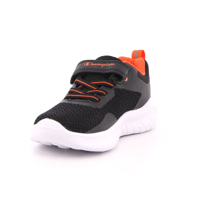 Scarpa Strappi + Elastico Champion Bambino Nero  Scarpe 807 - S32209