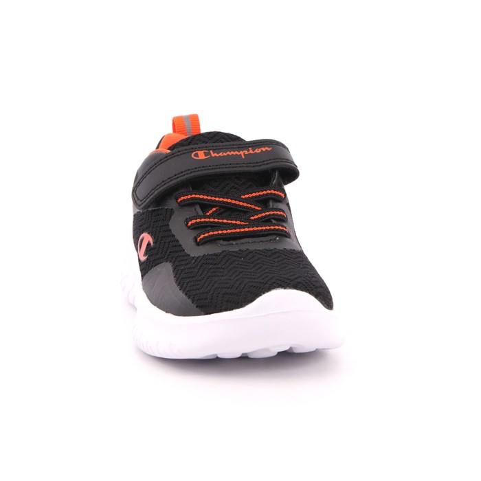 Scarpa Strappi + Elastico Champion Bambino Nero  Scarpe 807 - S32209