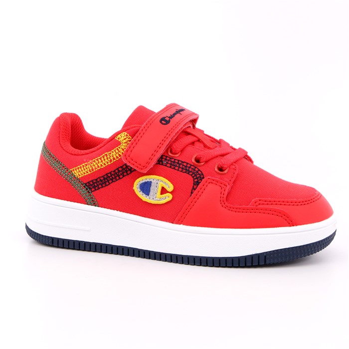 Scarpa Strappi + Elastico Champion Bambino Rosso  Scarpe 817 - S32295