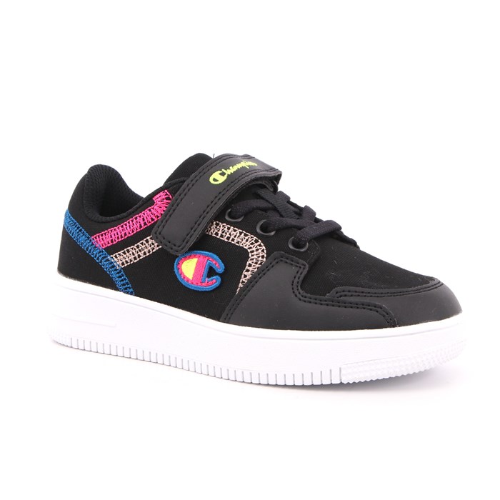 Scarpa Strappi + Elastico Champion Bambina Nero  Scarpe 818 - S32329