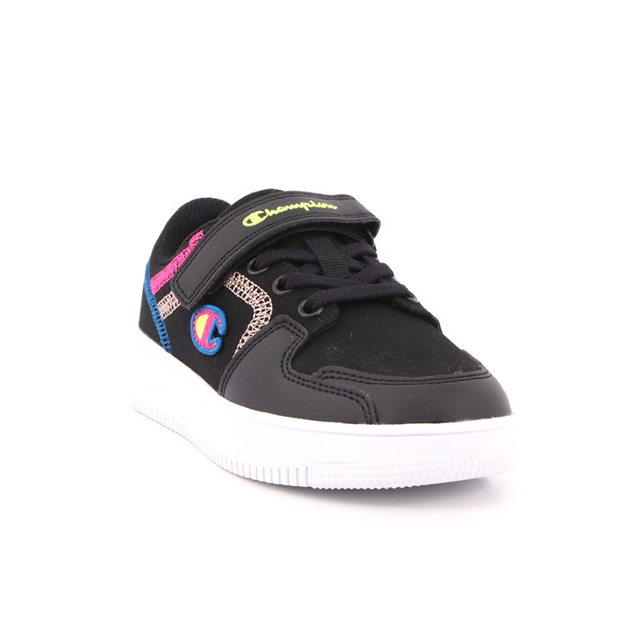 Scarpa Strappi + Elastico Champion Bambina Nero  Scarpe 818 - S32329