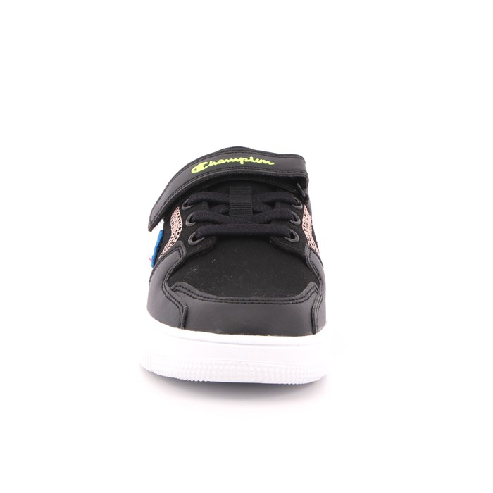 Scarpa Strappi + Elastico Champion Bambina Nero  Scarpe 818 - S32329