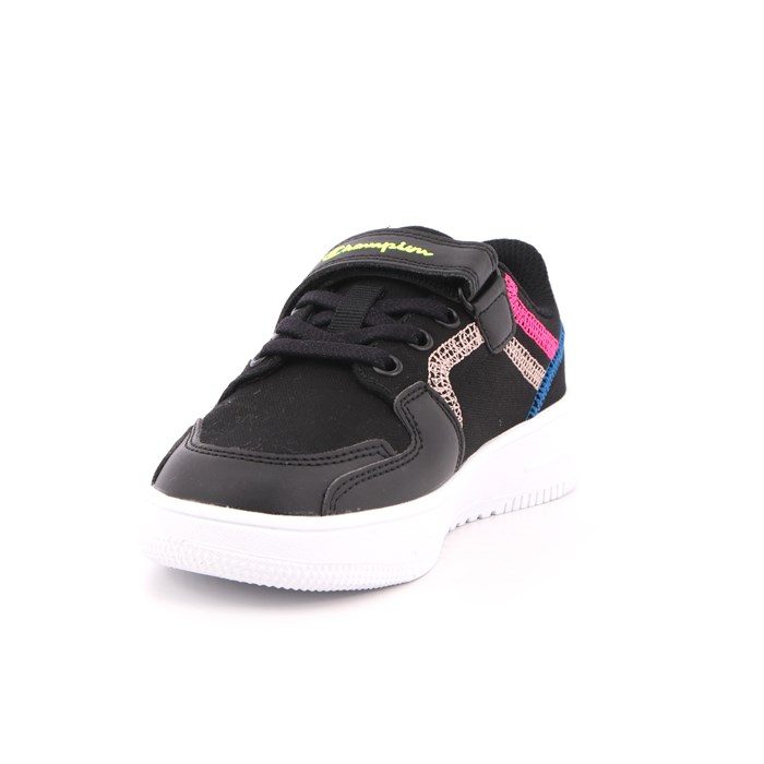 Scarpa Strappi + Elastico Champion Bambina Nero  Scarpe 818 - S32329