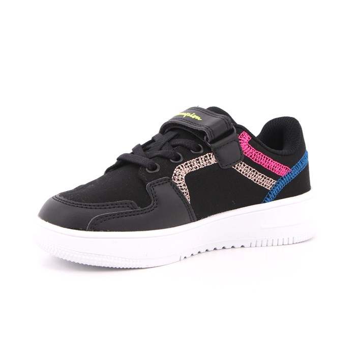 Scarpa Strappi + Elastico Champion Bambina Nero  Scarpe 818 - S32329