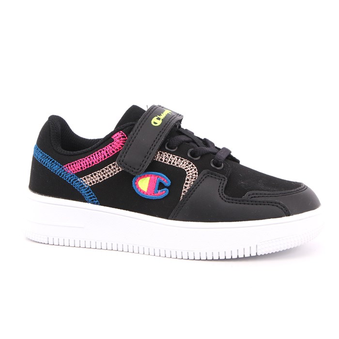 Scarpa Strappi + Elastico Champion Bambina Nero  Scarpe 818 - S32329