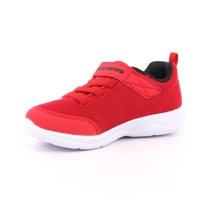 Scarpa Strappi + Elastico Skechers Bambino Rosso  Scarpe 199 - 407300N