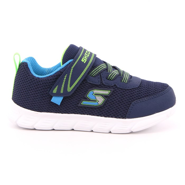 Scarpa Strappi + Elastico Skechers Bambino Blu Scarpa Strappi + Elastico Skechers Bambino Blu Scarpe 200 - 407305N