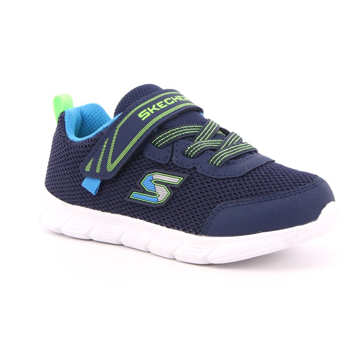 Scarpa Strappi + Elastico Skechers Bambino Blu  Scarpe 200 - 407305N