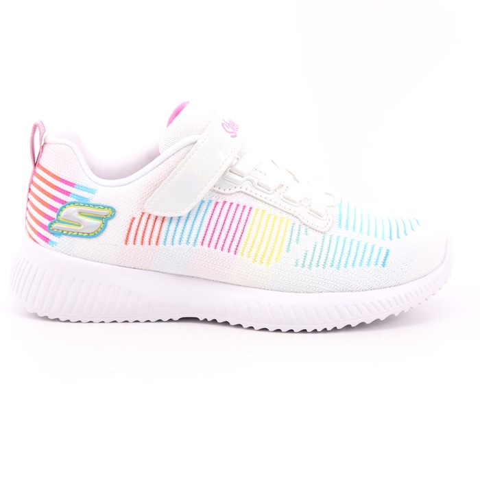 Scarpa Strappi + Elastico Skechers Bambina Bianco Scarpa Strappi + Elastico Skechers Bambina Bianco Scarpe 201 - 302379L