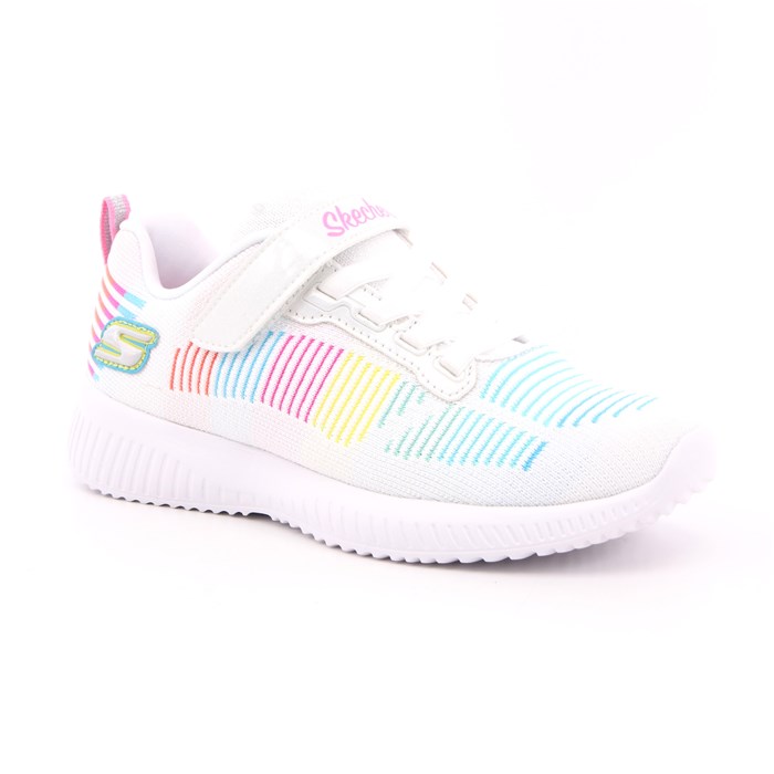 Scarpa Strappi + Elastico Skechers Bambina Bianco  Scarpe 201 - 302379L