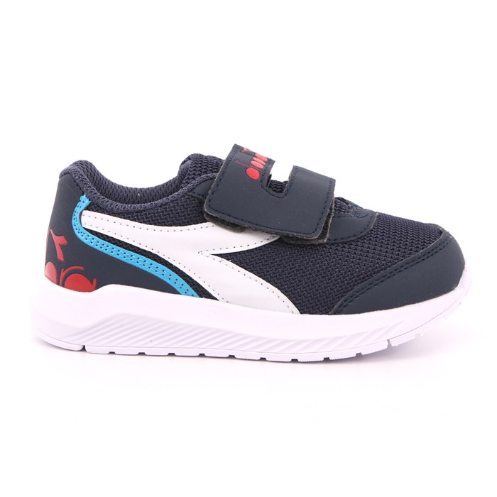 Scarpa Strappi + Elastico Diadora Bambino Blu  Scarpe 347 - 101.176965