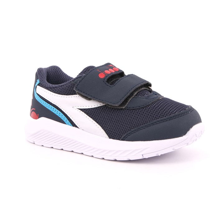 Scarpa Strappi + Elastico Diadora Bambino Blu  Scarpe 347 - 101.176965