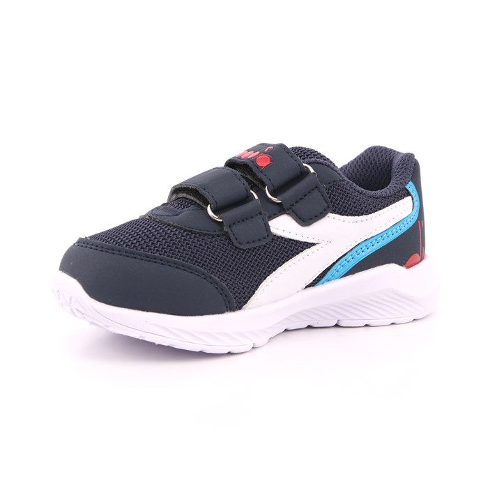 Scarpa Strappi + Elastico Diadora Bambino Blu  Scarpe 347 - 101.176965