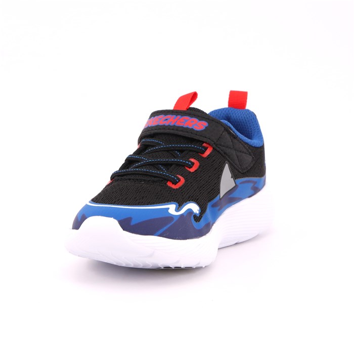 Scarpa Strappi + Elastico Skechers Bambino Blu  Scarpe 204 - 407233N
