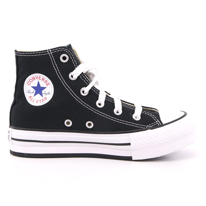 Scarpa Allacciata Converse Bambina Nero  Scarpe 437 - 372859C