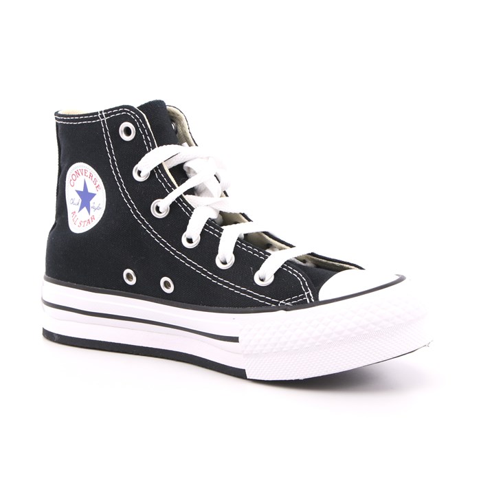 Scarpa Allacciata Converse Bambina Nero  Scarpe 437 - 372859C