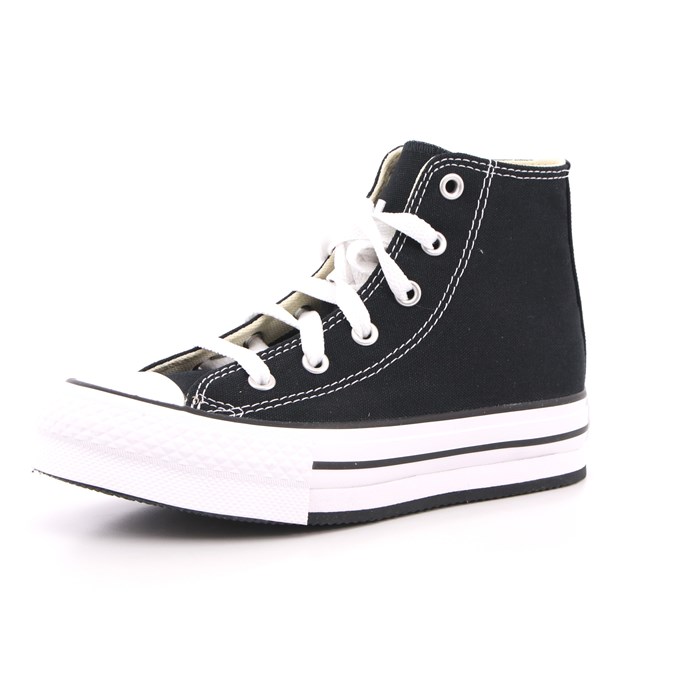 Scarpa Allacciata Converse Bambina Nero  Scarpe 437 - 372859C