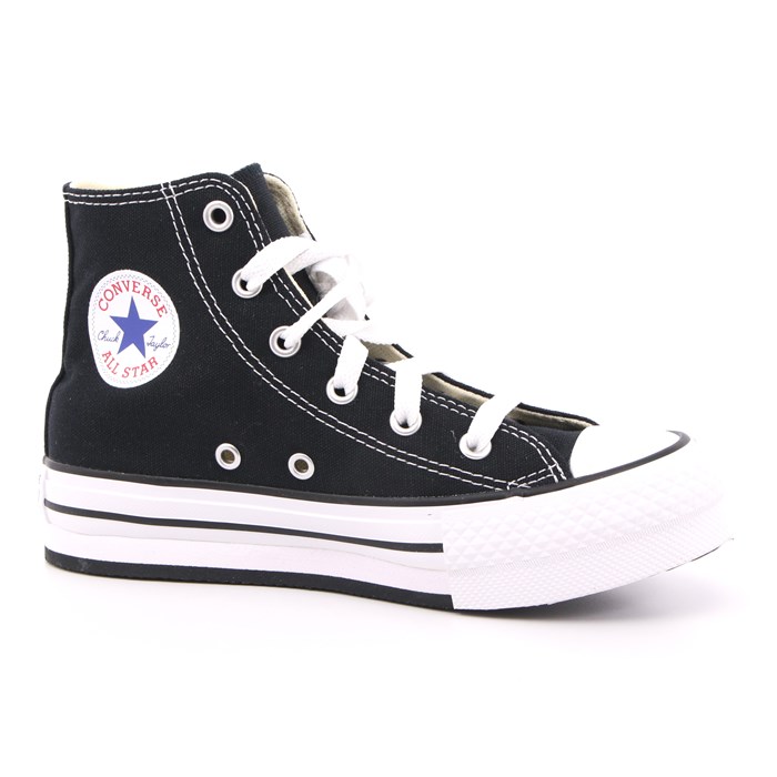 Scarpa Allacciata Converse Bambina Nero  Scarpe 437 - 372859C