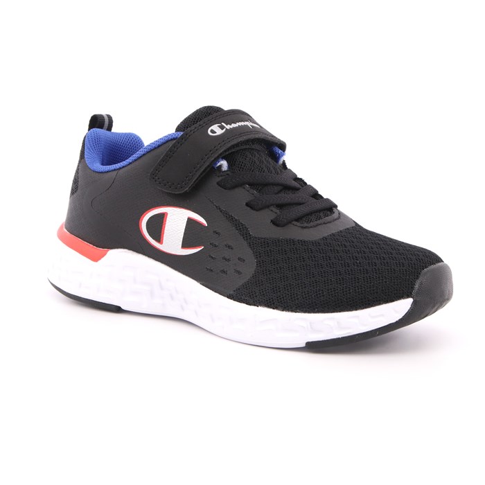 Scarpa Strappi + Elastico Champion Bambino Nero  Scarpe 833 - S32123