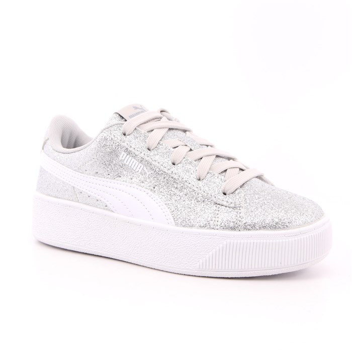 Scarpa Allacciata Puma Bambina Argento  Scarpe 865 - 37017112