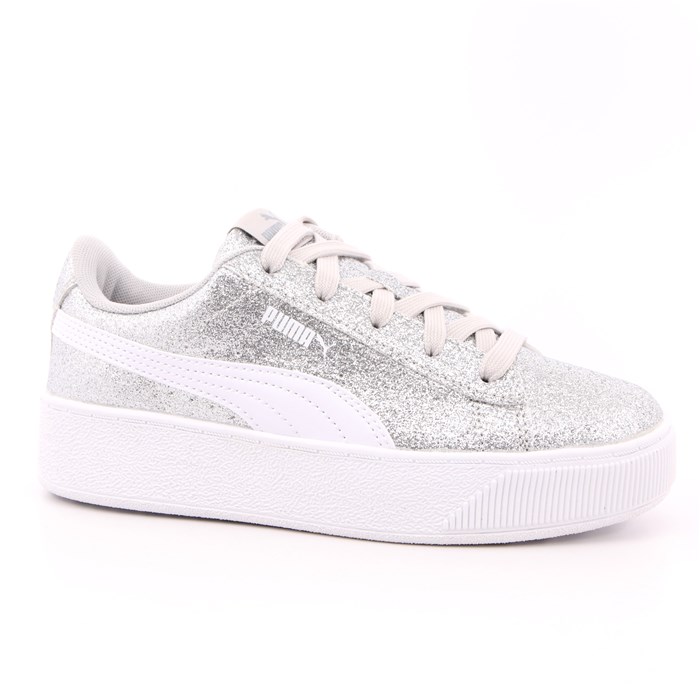Scarpa Allacciata Puma Bambina Argento  Scarpe 865 - 37017112
