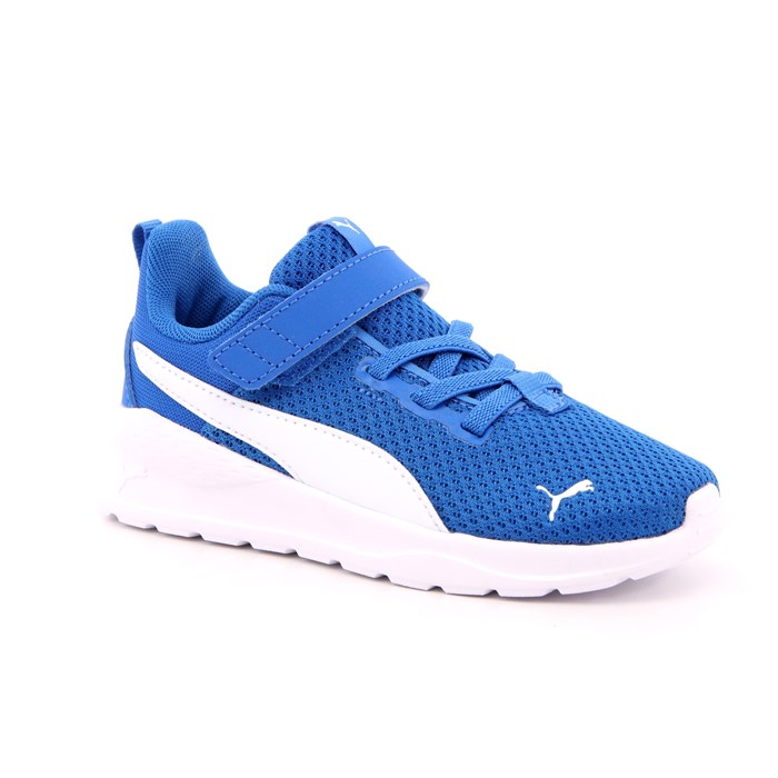 Scarpa Strappi + Elastico Puma Bambino Azzurro  Scarpe 871 - 37201020