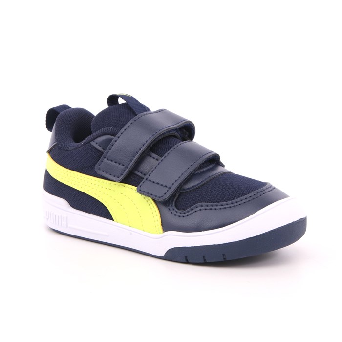 Scarpa Strappi Puma Bambino Blu  Scarpe 877 - 38084605