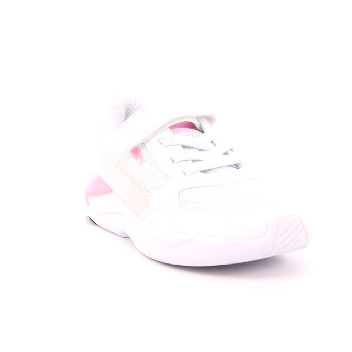 Scarpa Strappi + Elastico Puma Bambina Bianco  Scarpe 903 - 38552504