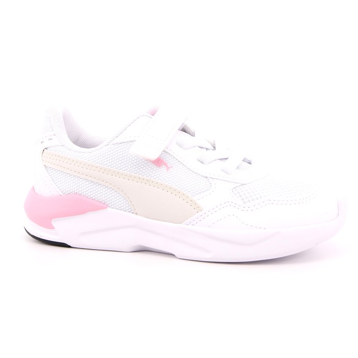 Scarpa Strappi + Elastico Puma Bambina Bianco  Scarpe 903 - 38552504