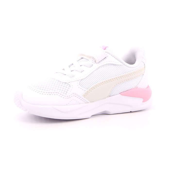 Scarpa Strappi + Elastico Puma Bambina Bianco  Scarpe 905 - 38552604