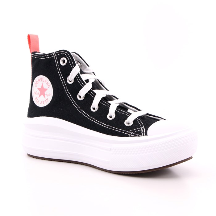 Scarpa Allacciata Converse Bambina Nero  Scarpe 446 - 371527C