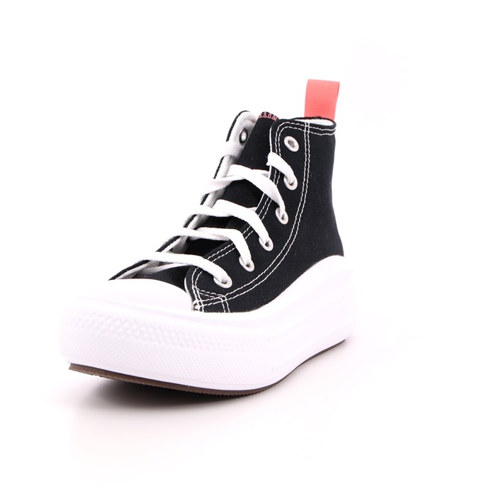 Scarpa Allacciata Converse Bambina Nero  Scarpe 446 - 371527C