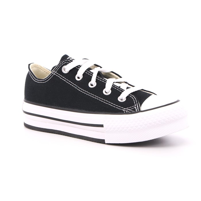 Scarpa Allacciata Converse Bambina Nero  Scarpe 448 - 372861C