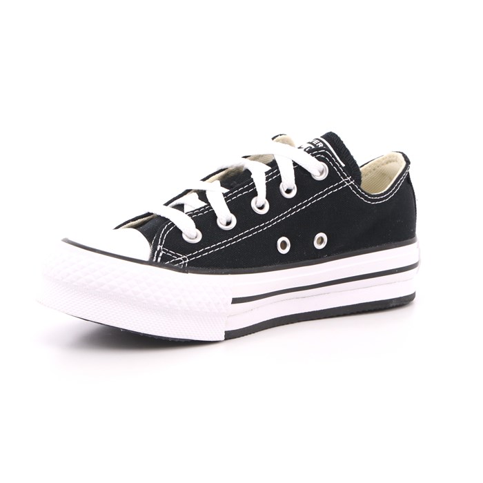 Scarpa Allacciata Converse Bambina Nero  Scarpe 448 - 372861C