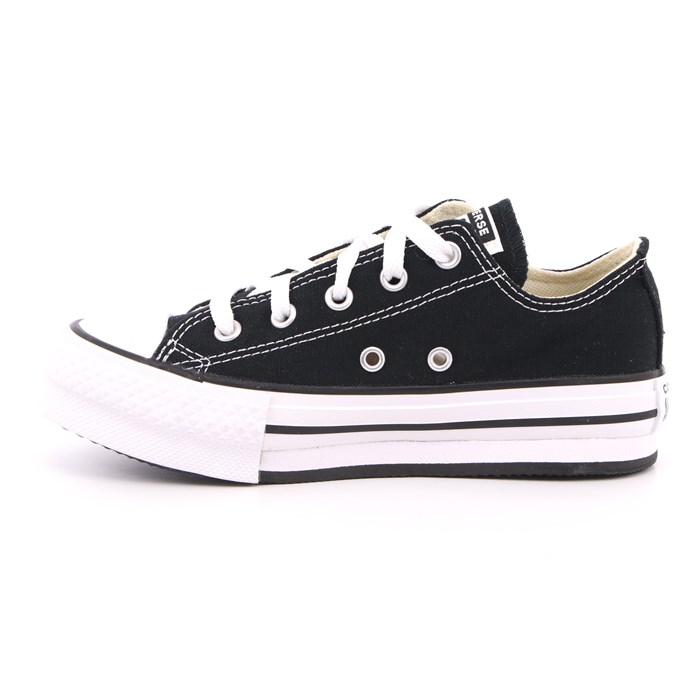Scarpa Allacciata Converse Bambina Nero  Scarpe 448 - 372861C
