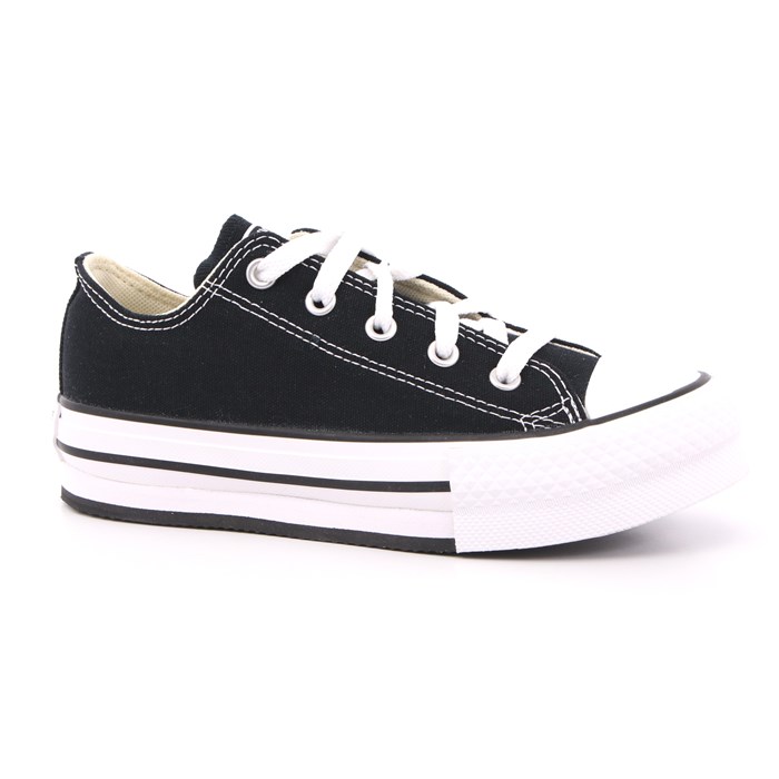 Scarpa Allacciata Converse Bambina Nero  Scarpe 448 - 372861C