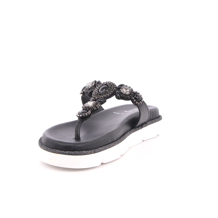 Infradito Keys Donna Nero  Scarpe 89 - K-6382A