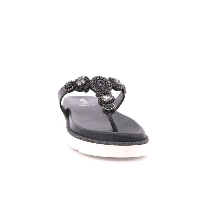 Infradito Keys Donna Nero  Scarpe 89 - K-6382A