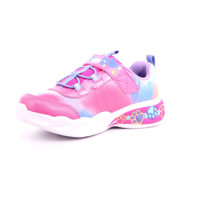 Scarpa Strappi + Elastico Skechers Bambina Fuxia  Scarpe 206 - 300100N