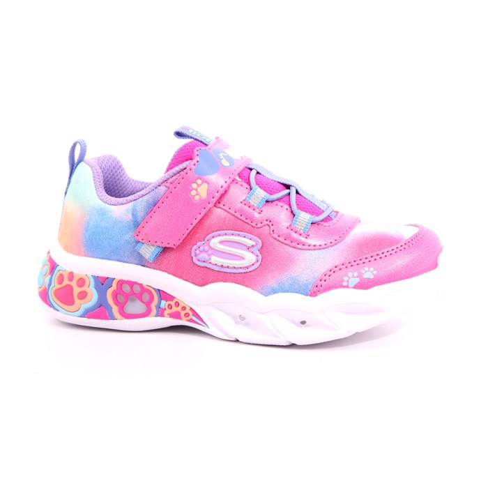 Scarpa Strappi + Elastico Skechers Bambina Fuxia  Scarpe 206 - 300100N