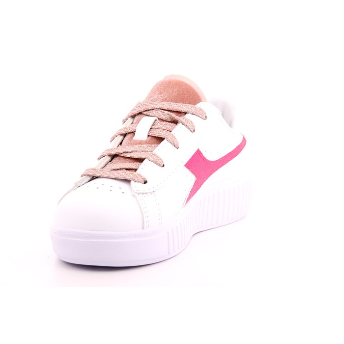 Scarpa Allacciata Diadora Bambina Bianco  Scarpe 381 - 101.178648