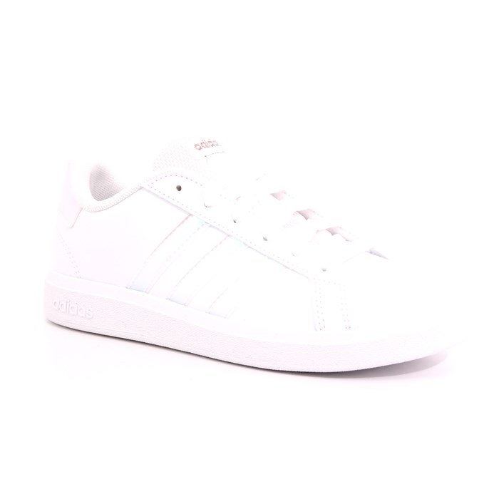 Scarpa Allacciata Adidas Bambina Bianco  Scarpe 1006 - GY2326