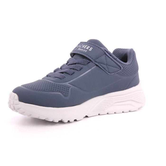 Scarpa Strappi + Elastico Skechers Bambino Blu  Scarpe 212 - 403695L