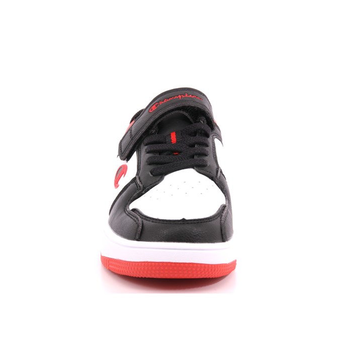 Scarpa Strappi + Elastico Champion Bambino Bianco/nero  Scarpe 890 - S32414