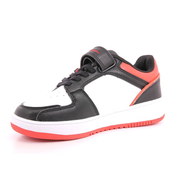 Scarpa Strappi + Elastico Champion Bambino Bianco/nero  Scarpe 890 - S32414