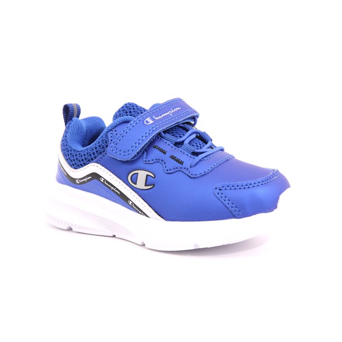 Scarpa Strappi + Elastico Champion Bambino Azzurro  Scarpe 895 - S32609