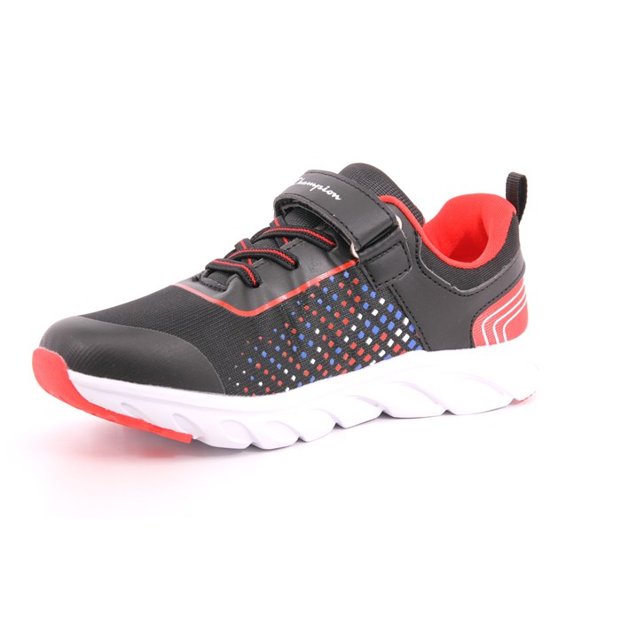 Scarpa Strappi + Elastico Champion Bambino Nero  Scarpe 897 - S32467