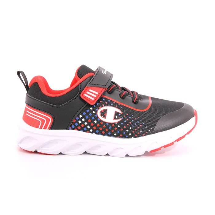 Scarpa Strappi + Elastico Champion Bambino Nero  Scarpe 898 - S32466